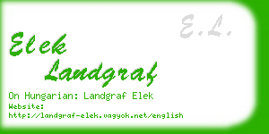 elek landgraf business card